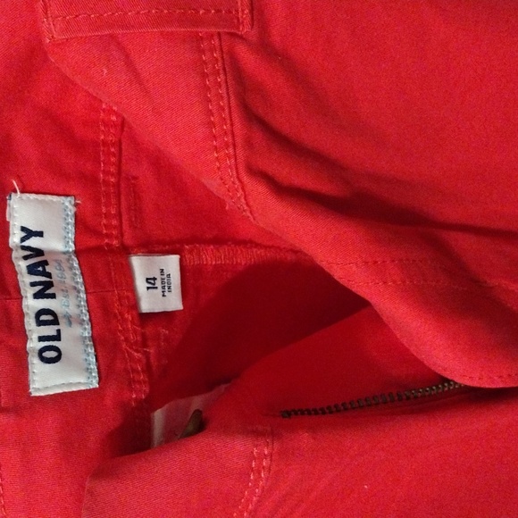 Old Navy, Business Causal and Chic women straight leg cotton pants in red. - Picture 7 of 8